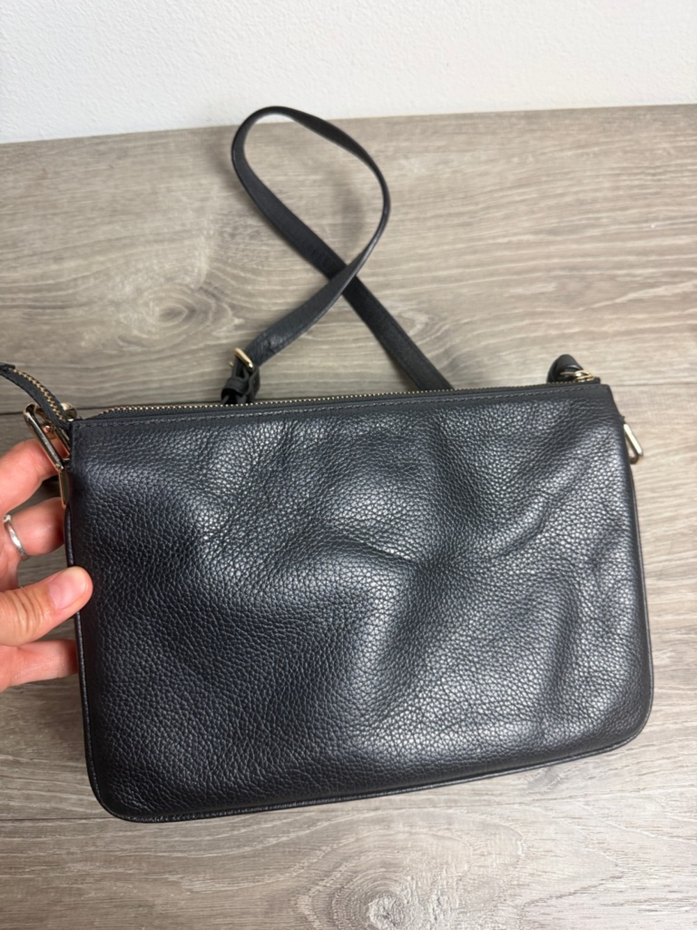 Kate Spade Black Pebbled Leather Crossbody Bag - Picture 2 of 10